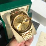 ROLEX Day-date 904L Steel 8205 Movement 41MM Gold Watch